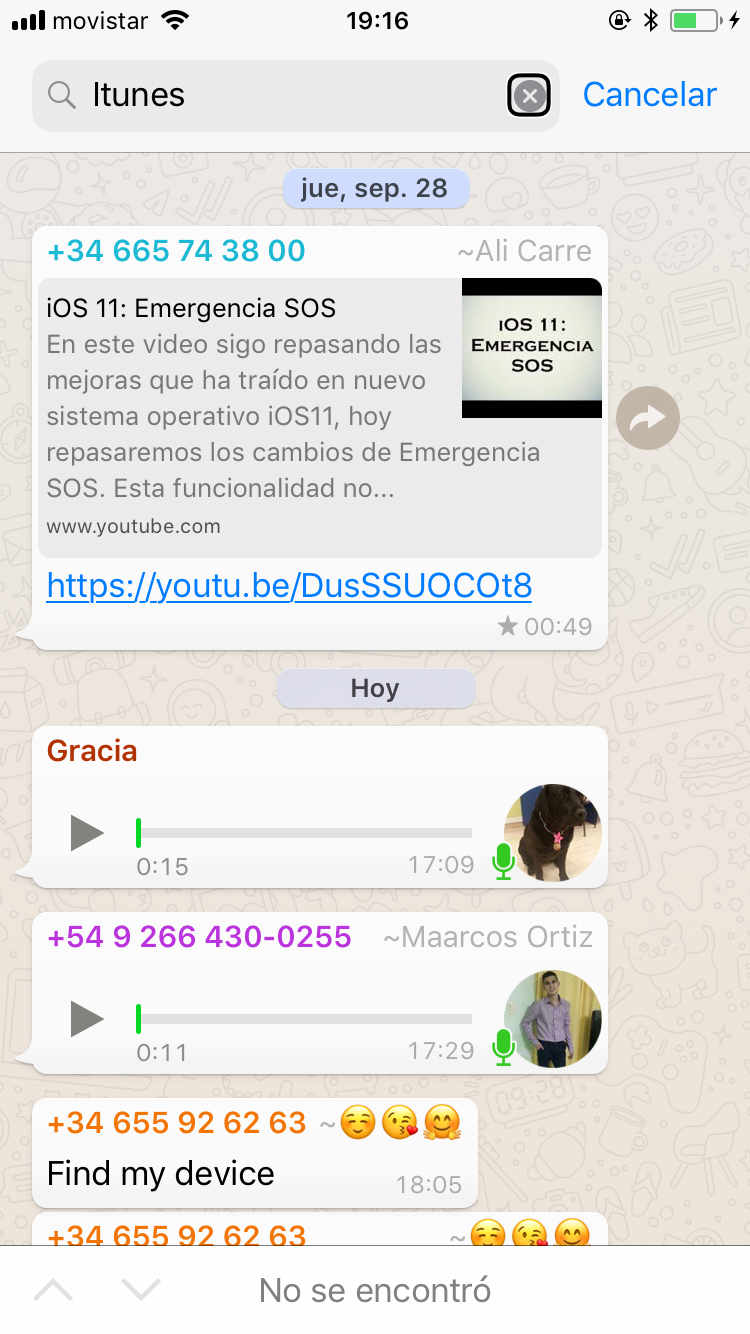 Aprende como buscar dentro de los chat de whatsapp