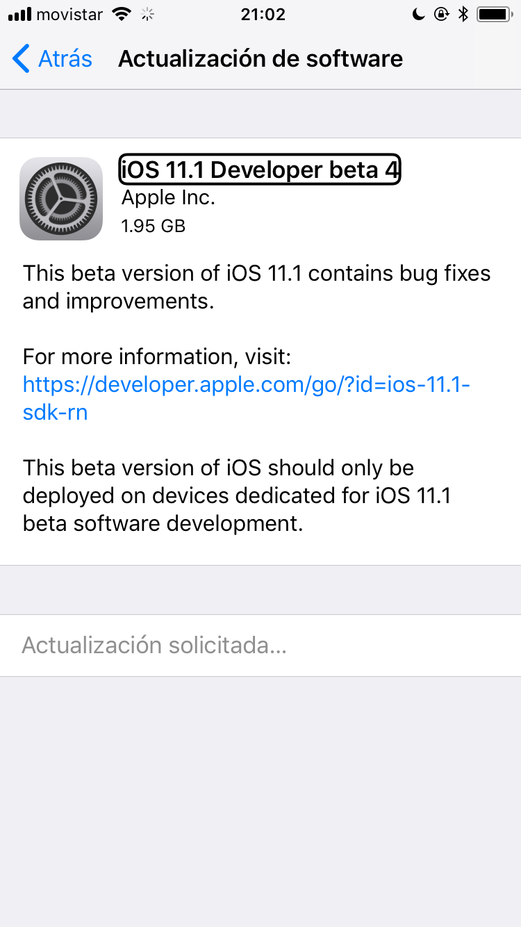 iOS 11 beta 4, ya esta disponible