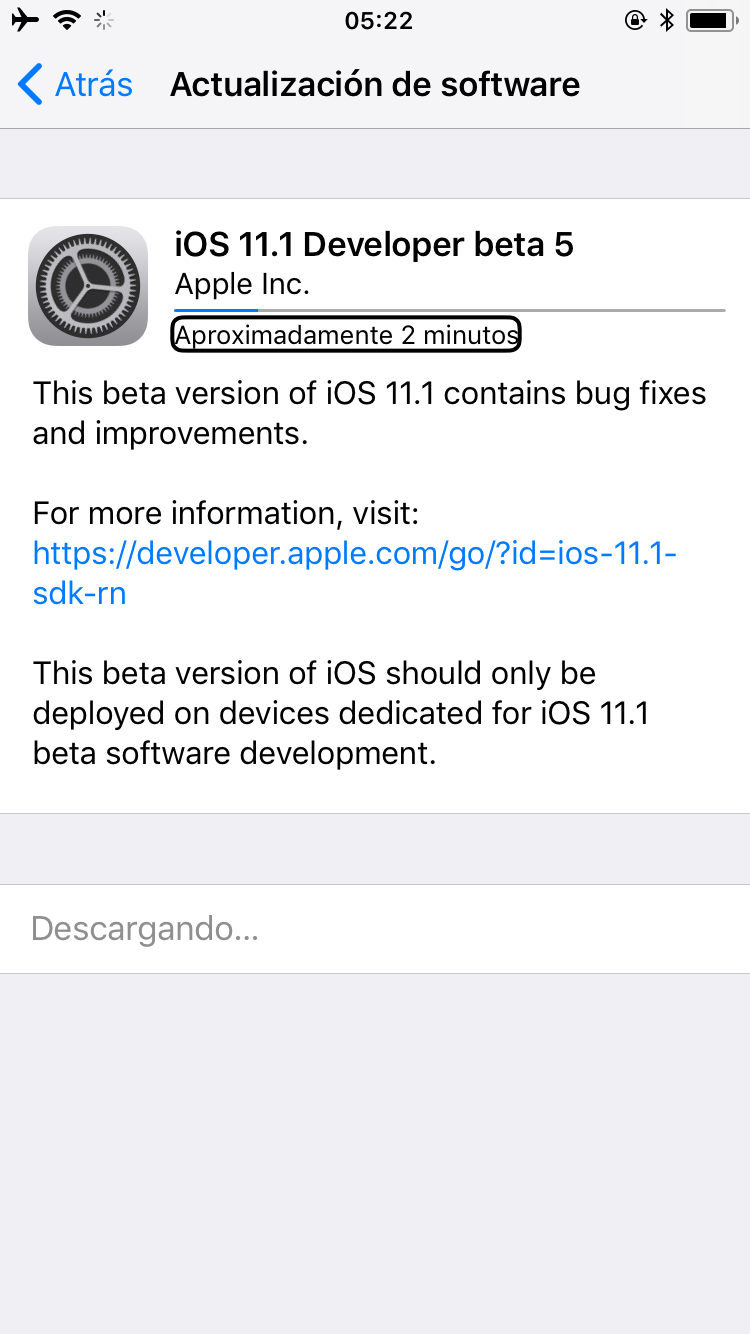 iOS 11.1 beta 5