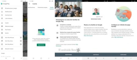 cómo crear una cuenta familiar en Google Play Store